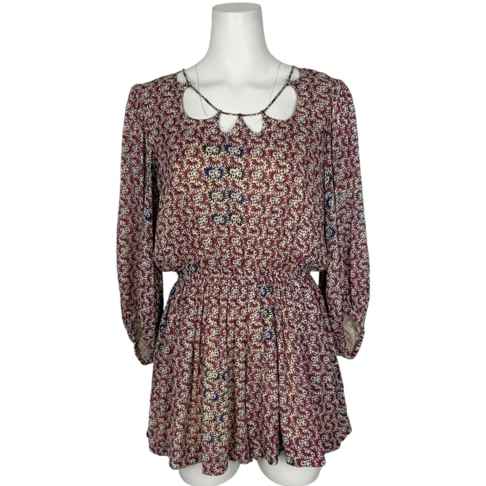 Anthropologie Holding Horses Annamaria Romper S Raspberry NEW